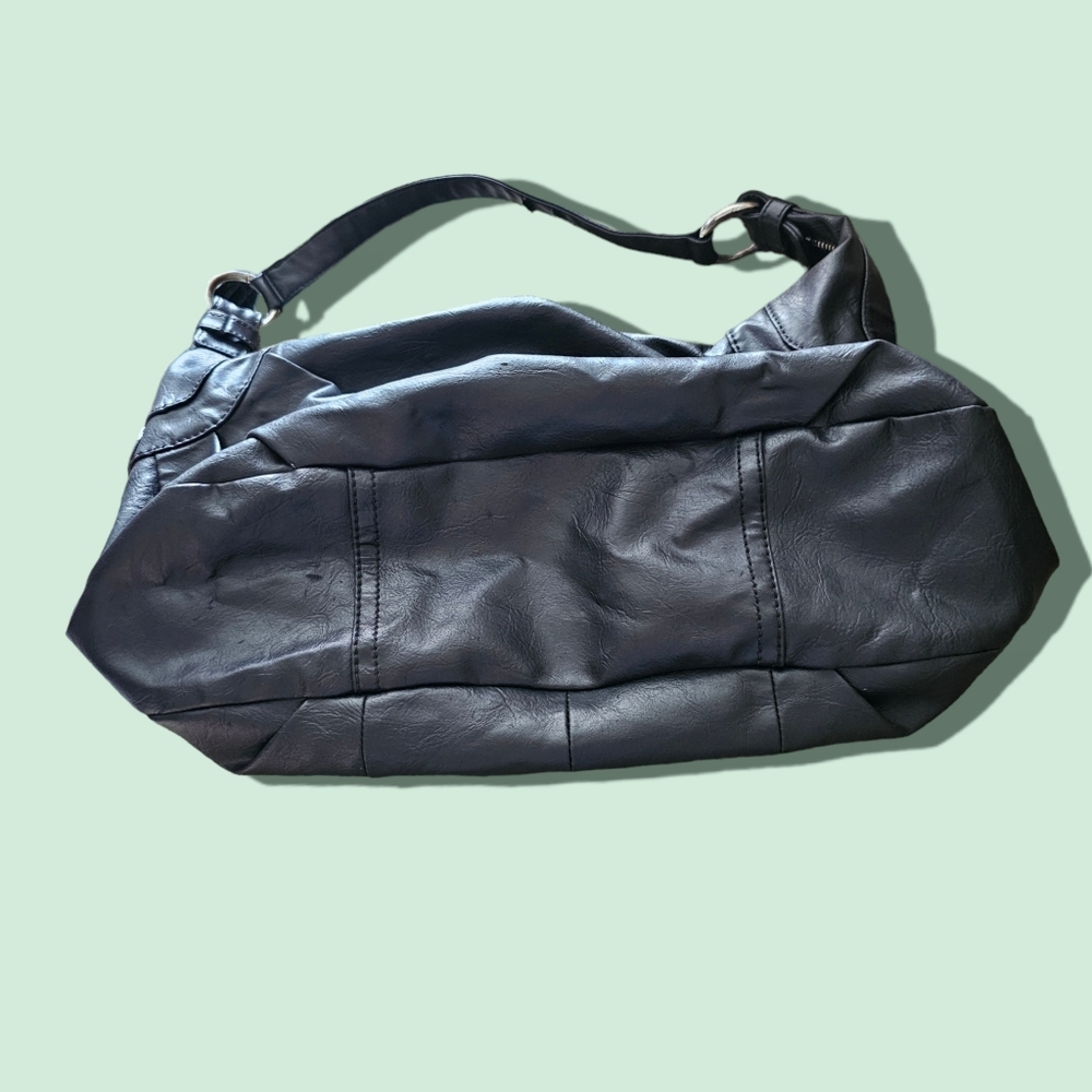 G By Guess Large Black Leather Hobo Shoulder Bag - Picture 3 of 8